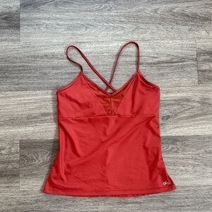 ALO Yoga Burnt Red Tank Top